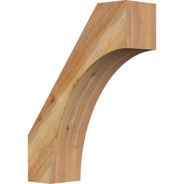 Ekena Millwork 6"W x 18"D x 24"H Westlake Rough Sawn Knee Brace, Western Red Cedar BRC06X18X24WTL00RWR - main